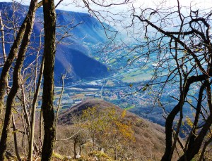 visuale verso il fondovalle