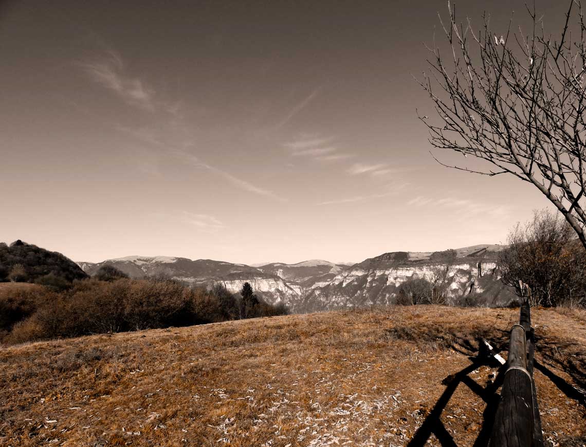 visuale dal Monte Caina