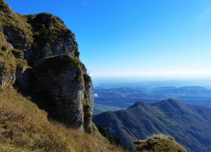 panorama sopra il bivacco dei Loff