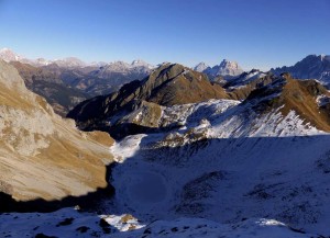 versanti a nord con neve e ghiaccio